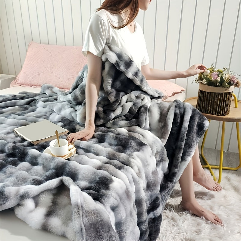 Soft and Warm All-Season Fleece Blanket for Bed, Couch, and Outdoor Use