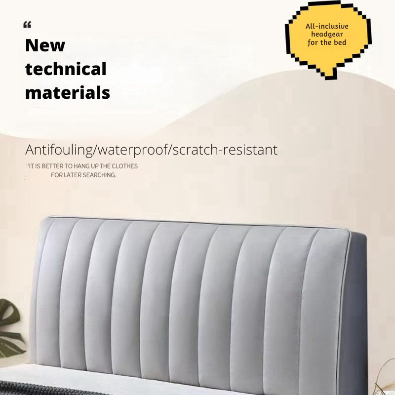 Soft Breathable Bed Headboard Slipcover with Wrinkle-Free Fit