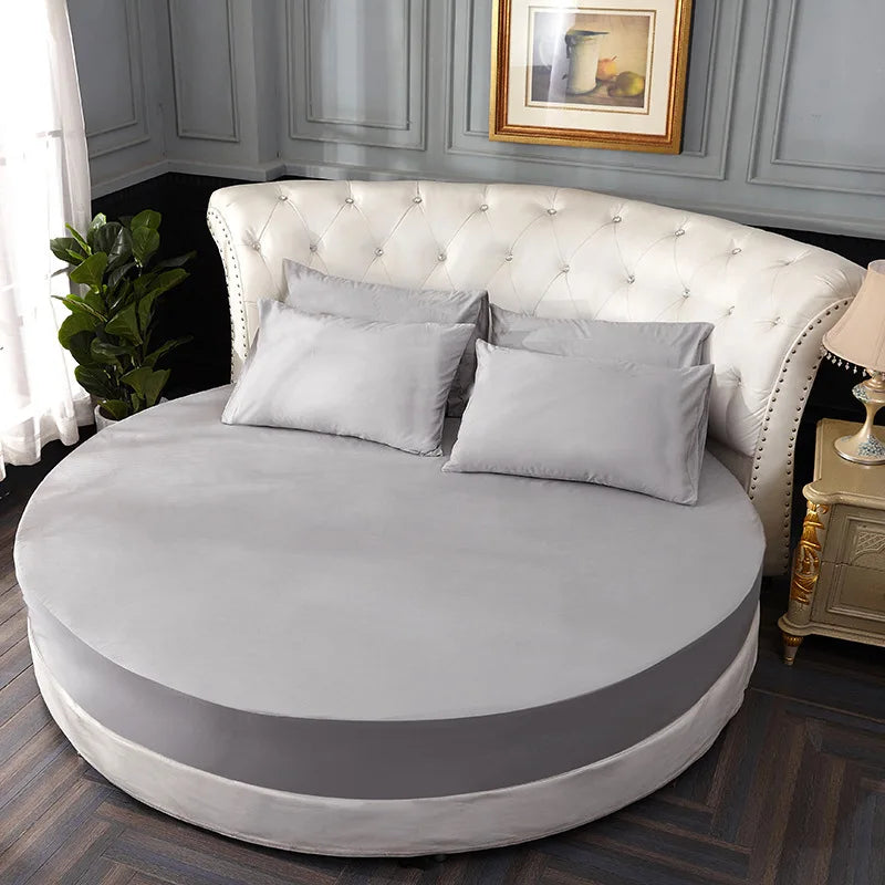 Soft Round Elastic Fitted Bed Sheet