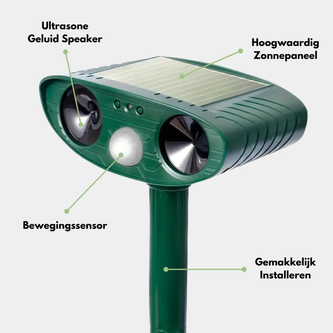 Solar-Powered Outdoor Cat Repeller