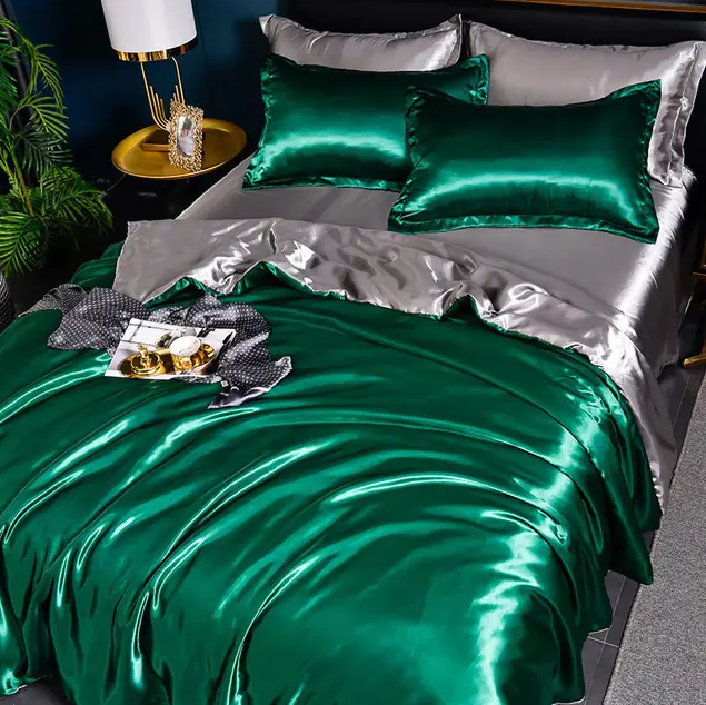 Solid Satin Bedding