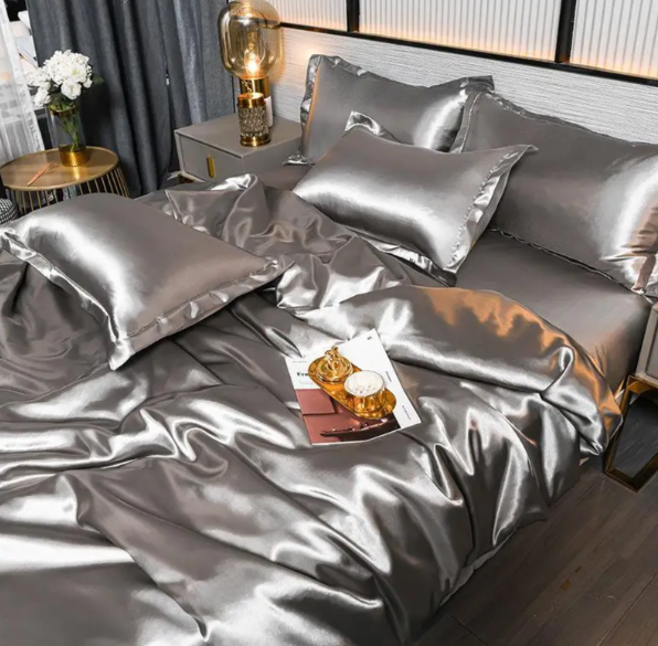 Solid Satin Bedding
