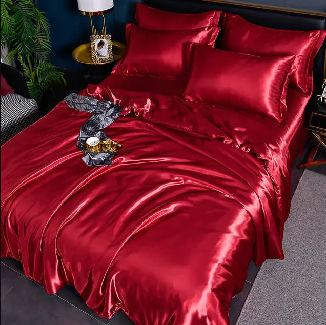Solid Satin Bedding