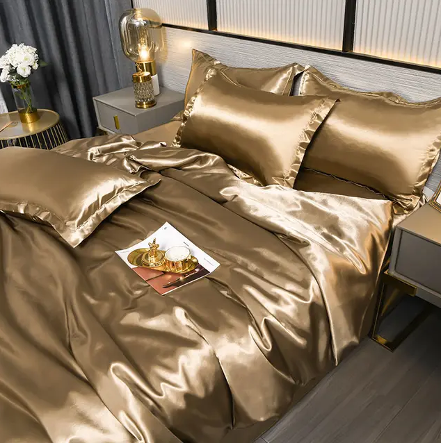 Solid Satin Bedding