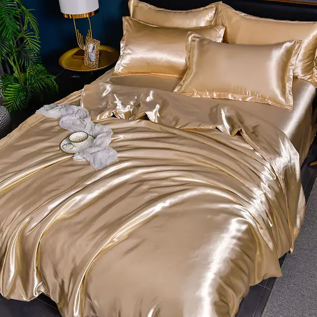 Solid Satin Bedding