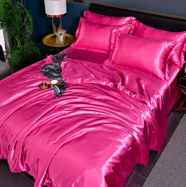 Solid Satin Bedding