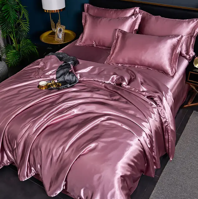 Solid Satin Bedding