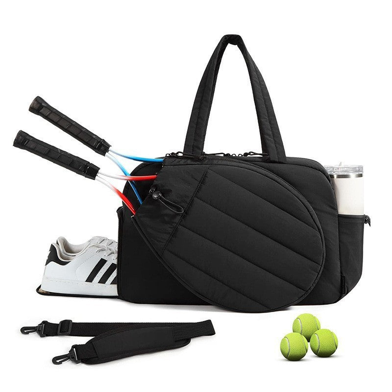 Sporty Tennis Bag with Separate Shoe and Racket Compartments