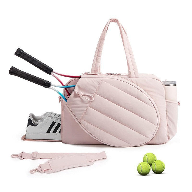 Sporty Tennis Bag with Separate Shoe and Racket Compartments