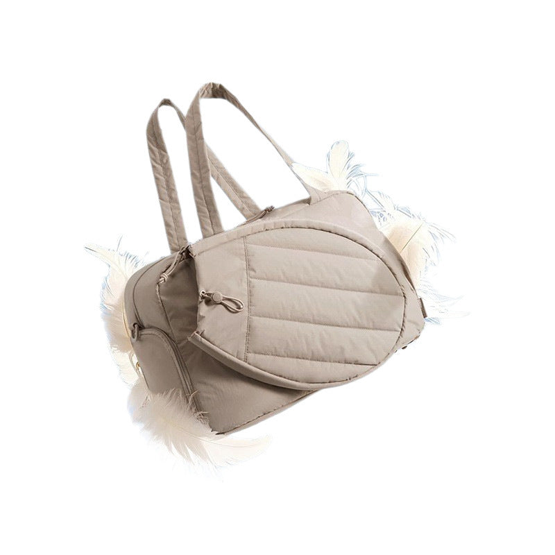 Sporty Tennis Bag with Separate Shoe and Racket Compartments