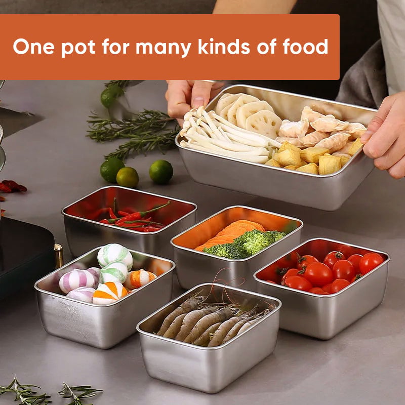 Stainless Steel Food Storage Containers | Durable & Eco-Friendly