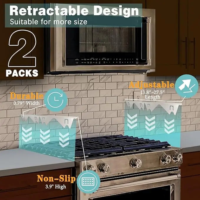 Stainless Steel Telescopic Stove Gap Covers