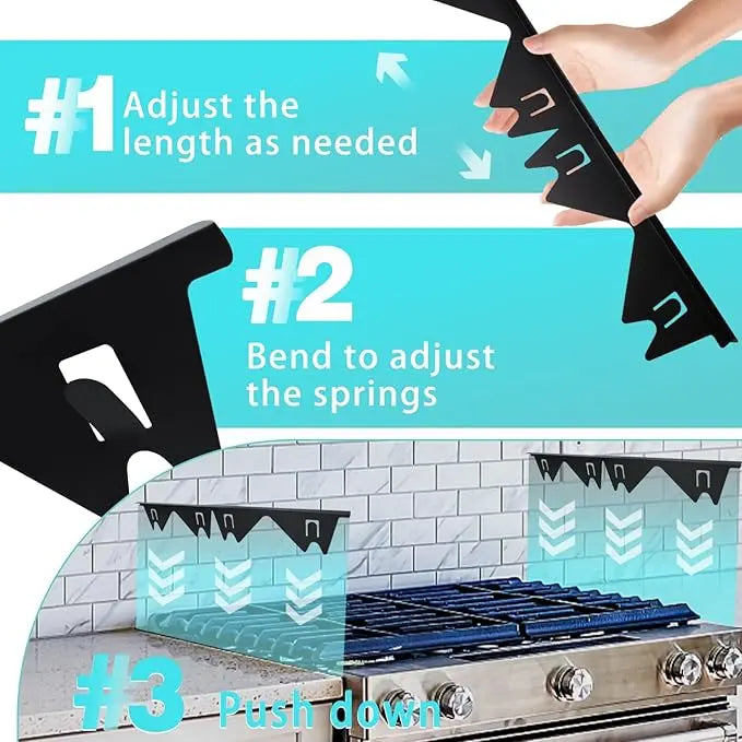 Stainless Steel Telescopic Stove Gap Covers