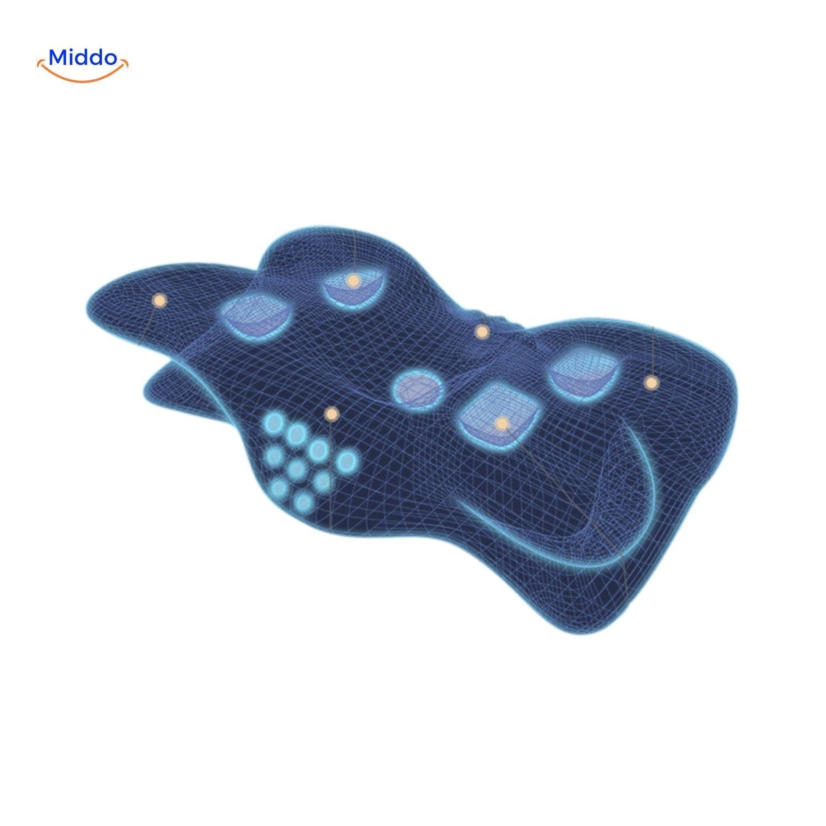 Supportive & Shape-Retaining Ergonomic Memory Foam Pillow