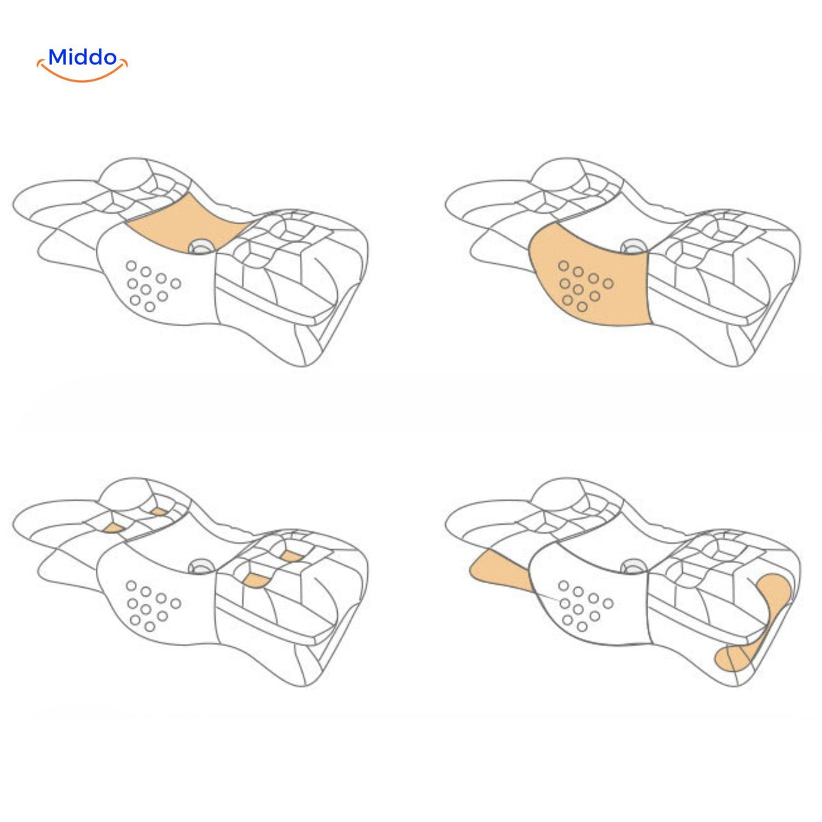 Supportive & Shape-Retaining Ergonomic Memory Foam Pillow