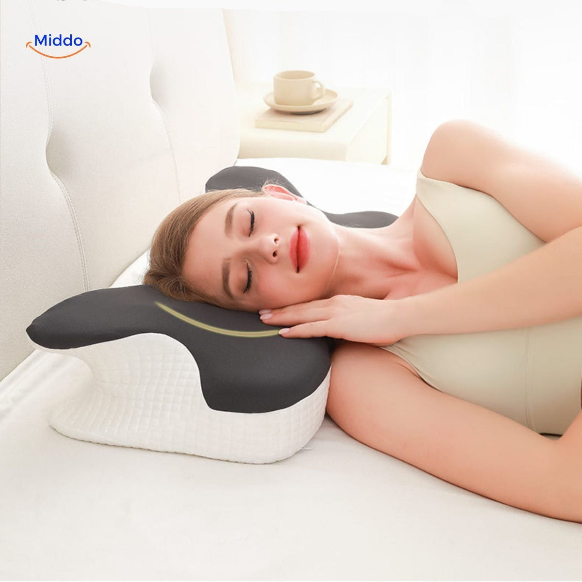 Supportive & Shape-Retaining Ergonomic Memory Foam Pillow
