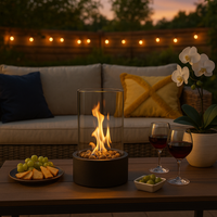 Tabletop Bioethanol Fireplace - Smokeless Flames