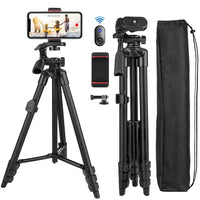 Telescopic Phone Tripod with Bluetooth Remote Control – Universal Selfie Stick and Stand