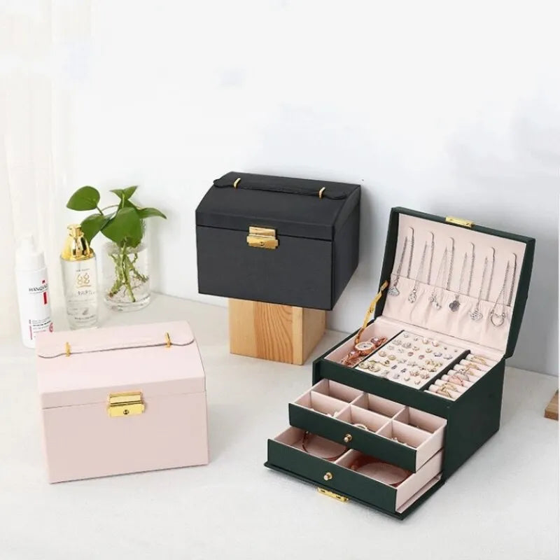 Three-Tier Jewelry Box - Organized Storage