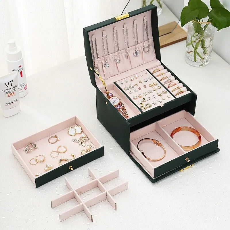 Three-Tier Jewelry Box - Organized Storage