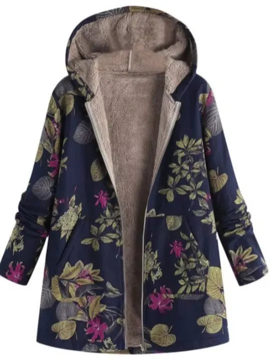 Unique Floral Winter Coat