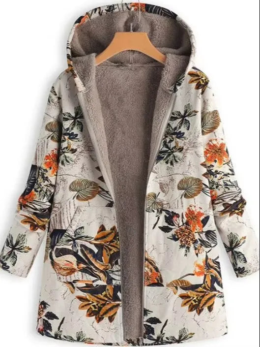Unique Floral Winter Coat