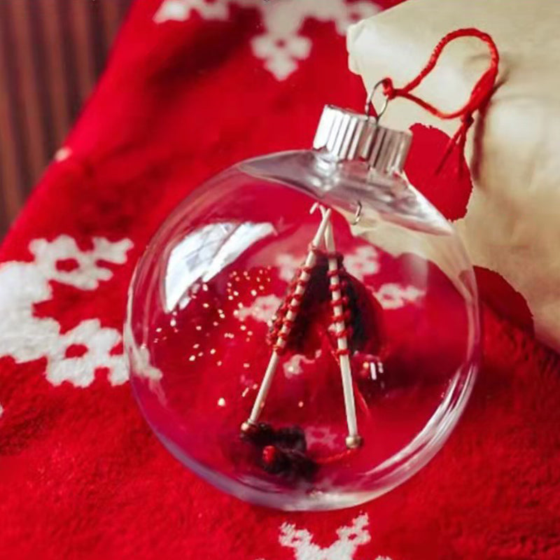 Unique Knitting Christmas Ornament - Handmade Acrylic Ornament