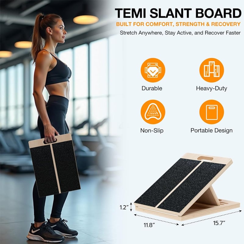 Unisex 6-Angle Adjustable Slant & Balance Board