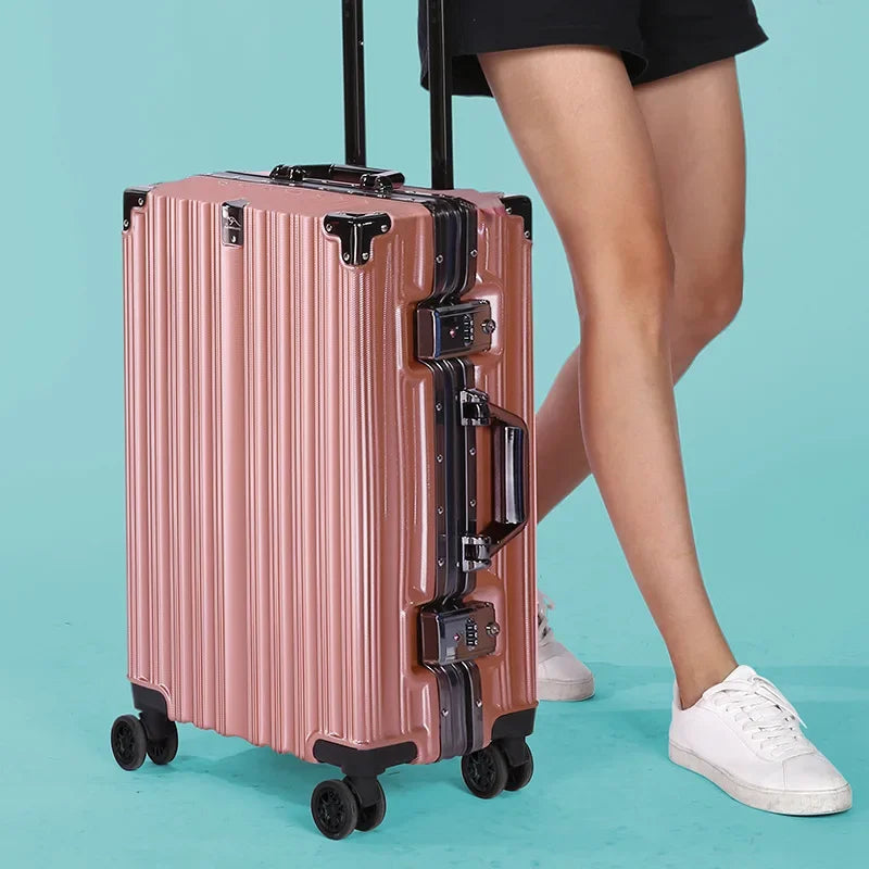 Unisex Aluminium Frame Hard Shell Suitcase