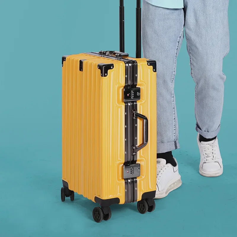 Unisex Aluminium Frame Hard Shell Suitcase