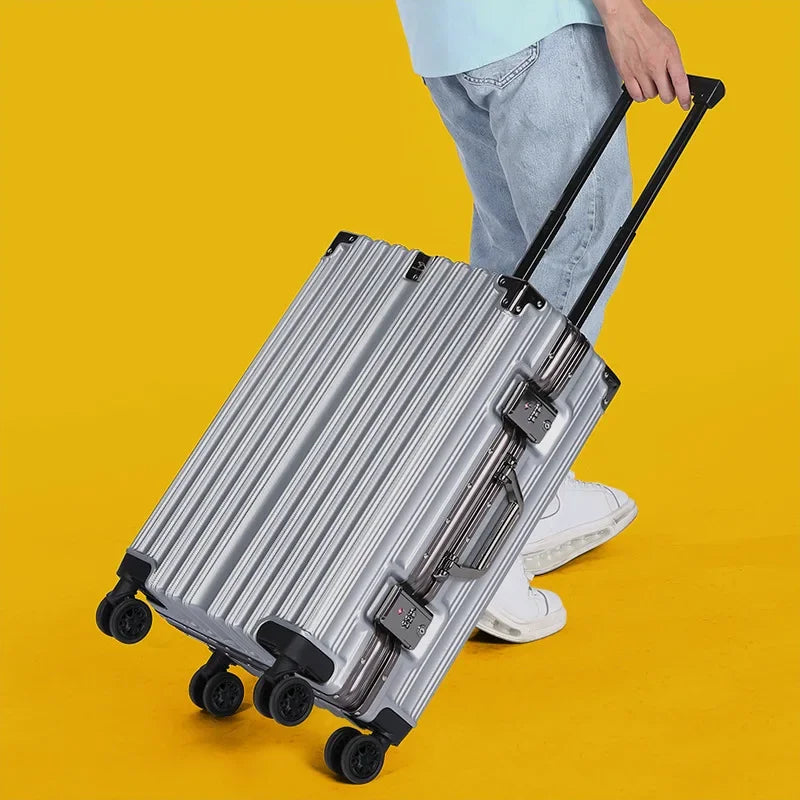 Unisex Aluminium Frame Hard Shell Suitcase