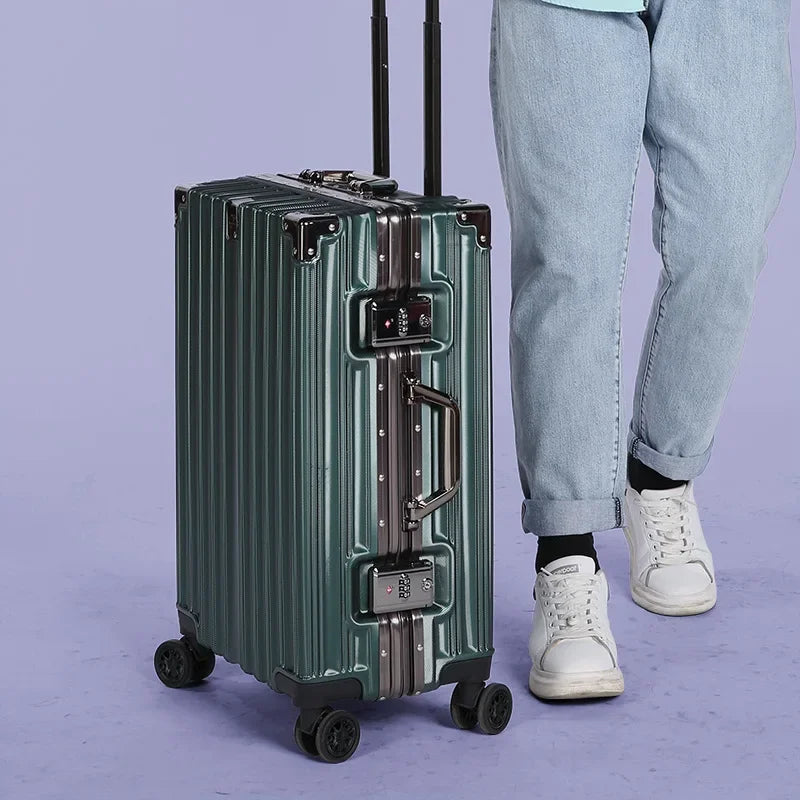 Unisex Aluminium Frame Hard Shell Suitcase