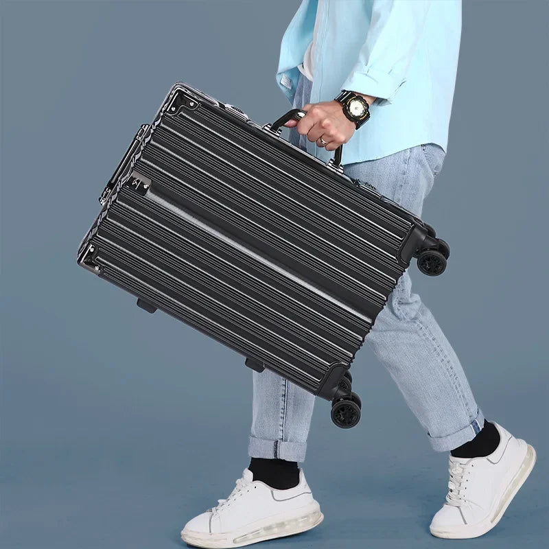 Unisex Aluminium Frame Hard Shell Suitcase
