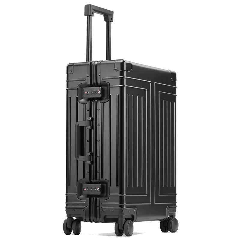 Unisex Aluminum Hardshell Travel Suitcase with TSA Lock