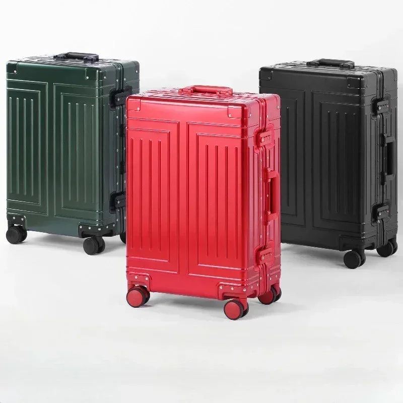 Unisex Aluminum Hardshell Travel Suitcase with TSA Lock
