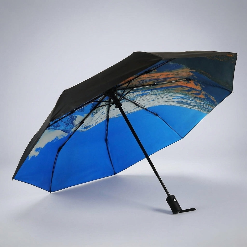 Unisex Automatic Folding Travel Umbrella - Compact & Windproof