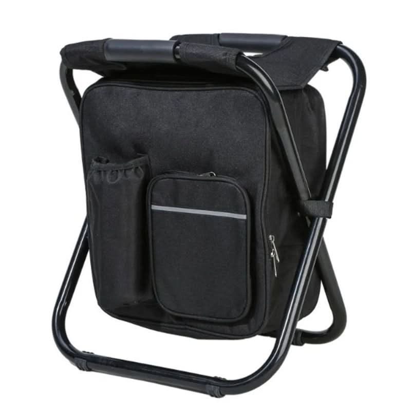 Unisex Backpack with Folding Stool and Insulated Compartment