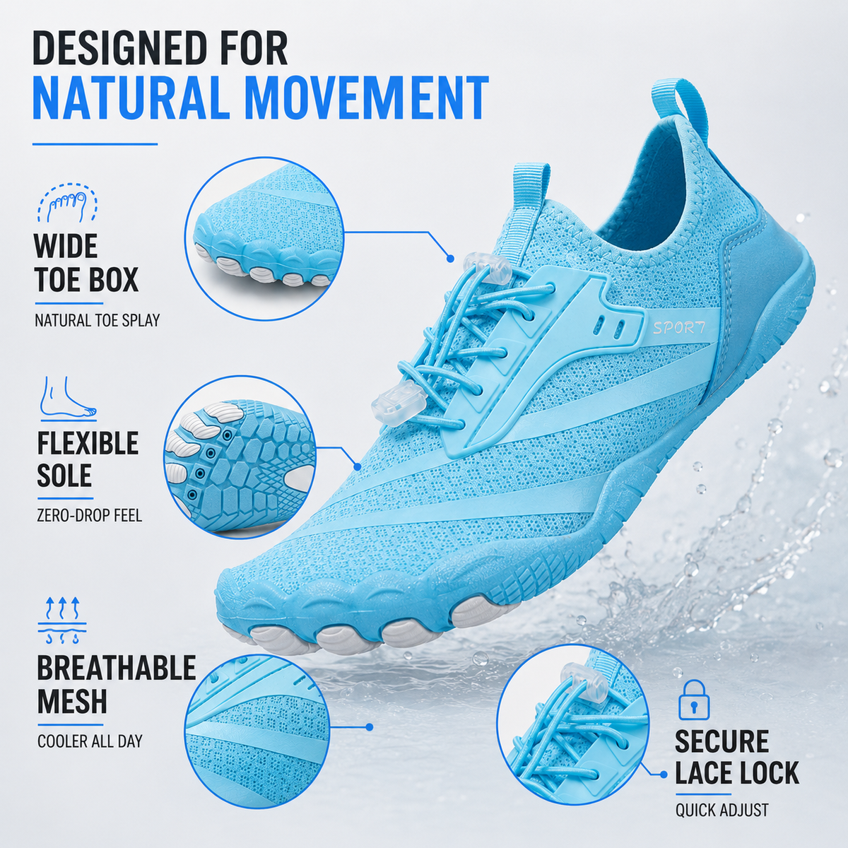 Unisex Barefoot Sports Shoes
