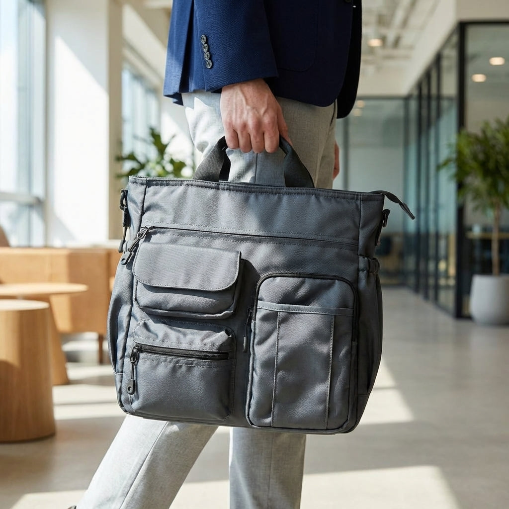 Unisex Business Briefcase with Shoulder Strap