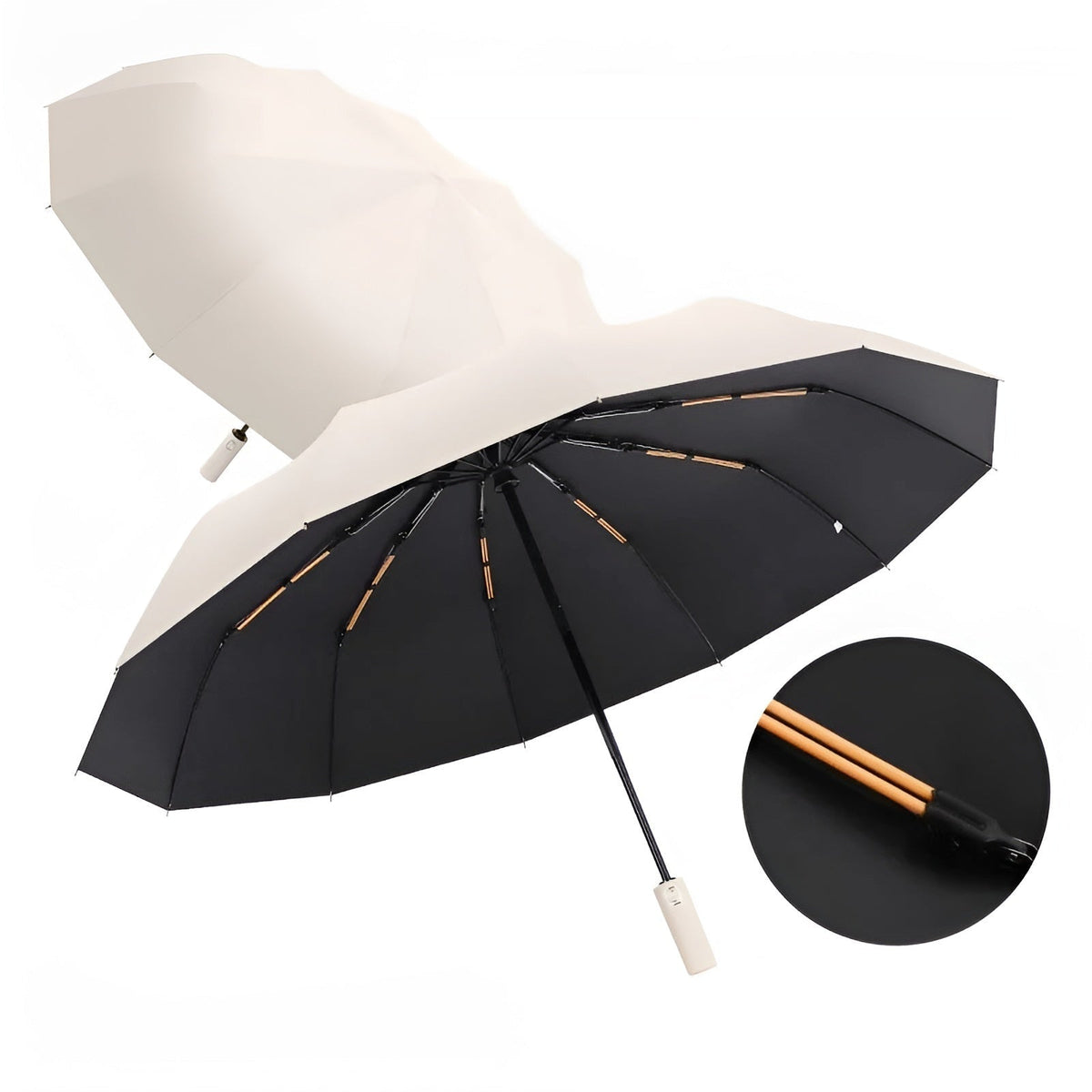 Unisex Compact Umbrella with UV Protection & Weather Resistance