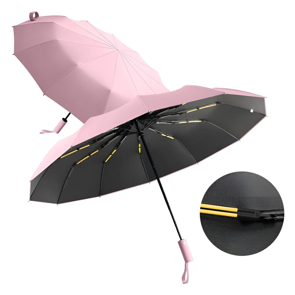 Unisex Compact Umbrella with UV Protection & Weather Resistance