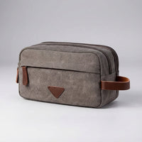 Unisex Double-Compartment Toiletry Bag for Organized Travel