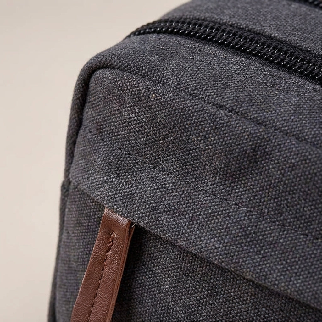 Unisex Double-Compartment Toiletry Bag for Organized Travel