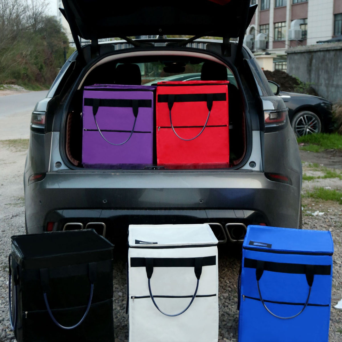 Unisex Foldable Grocery Bag with Wheels – Large Capacity for Easy Shopping