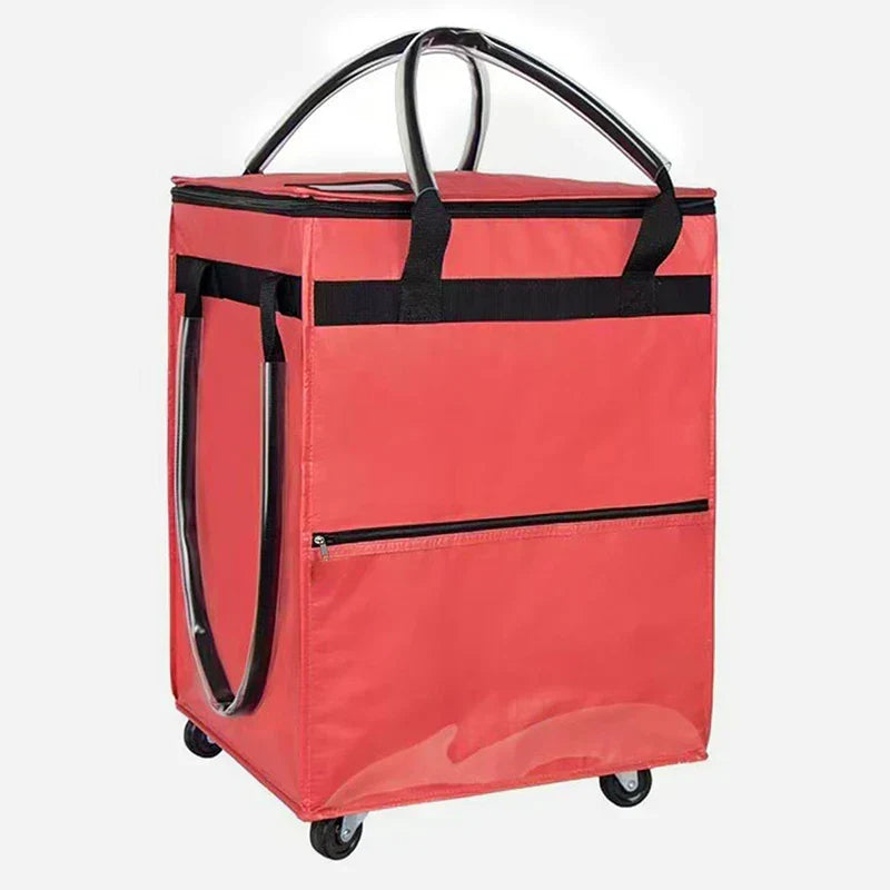 Unisex Foldable Wheeled Shopping Trolley Bag – Large Capacity Grocery Bag