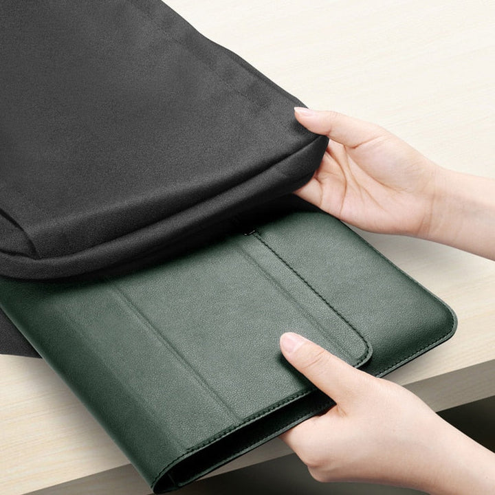 Unisex Waterproof Laptop Sleeve with Stand & Wrist Rest for Travel
