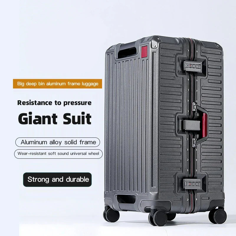 Unisex Wide-Grip Hardshell Suitcase