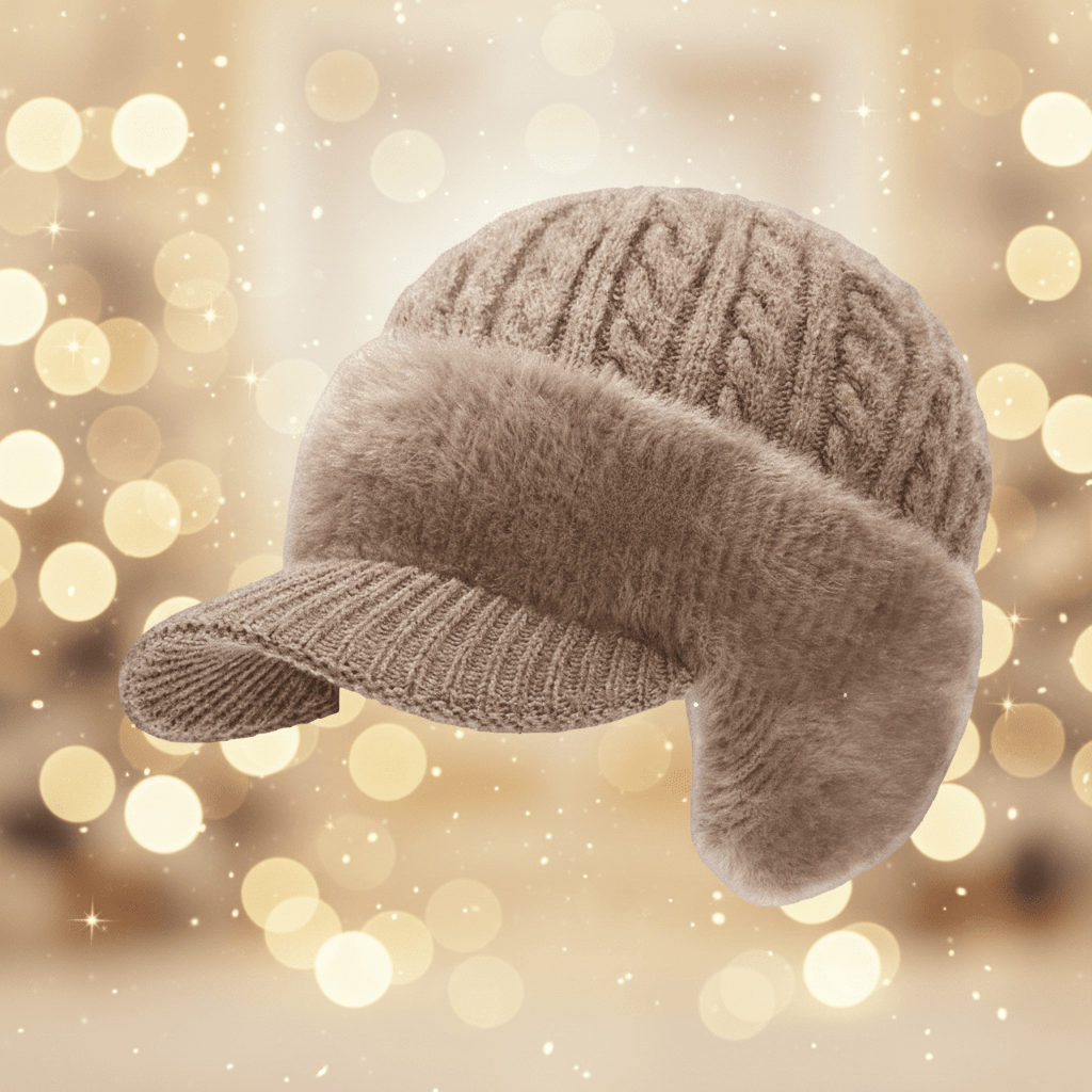 Unisex Winter Hat with Built-In Ear Flaps and Adjustable Fit