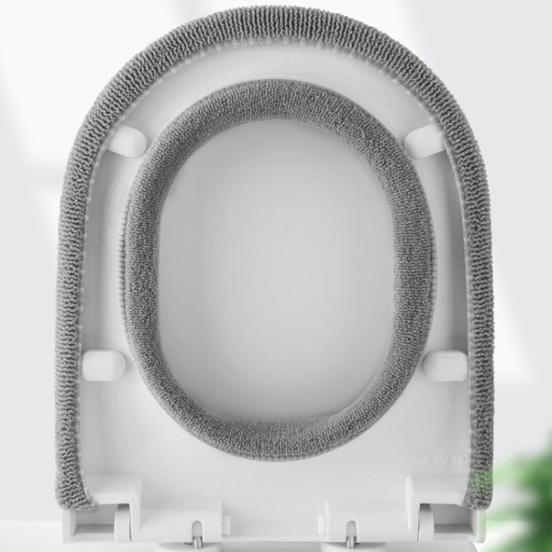 Universal Soft Warm Toilet Seat Cushion for Bathroom Comfort