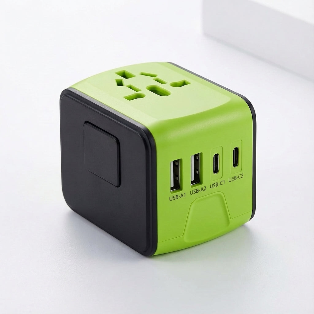 Universal Travel Adapter with USB Ports for Global Charging